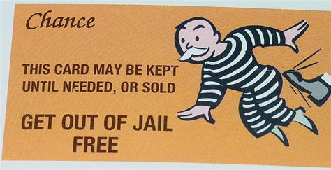 Printable Get Out Of Jail Free Card